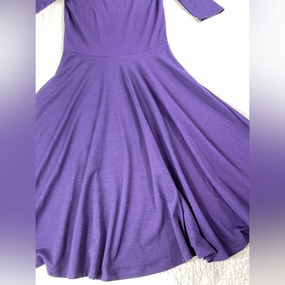 🔥NWT Lularoe Nicole Fit Purple Flare Skirt Stretch Women’s Size XS - Picture 7 of 14